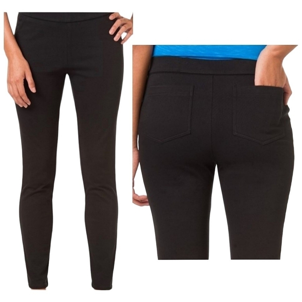 Tori Richard Travel Twill Daniela Pant Black Size 10 Cotton Stretch Slim Travel